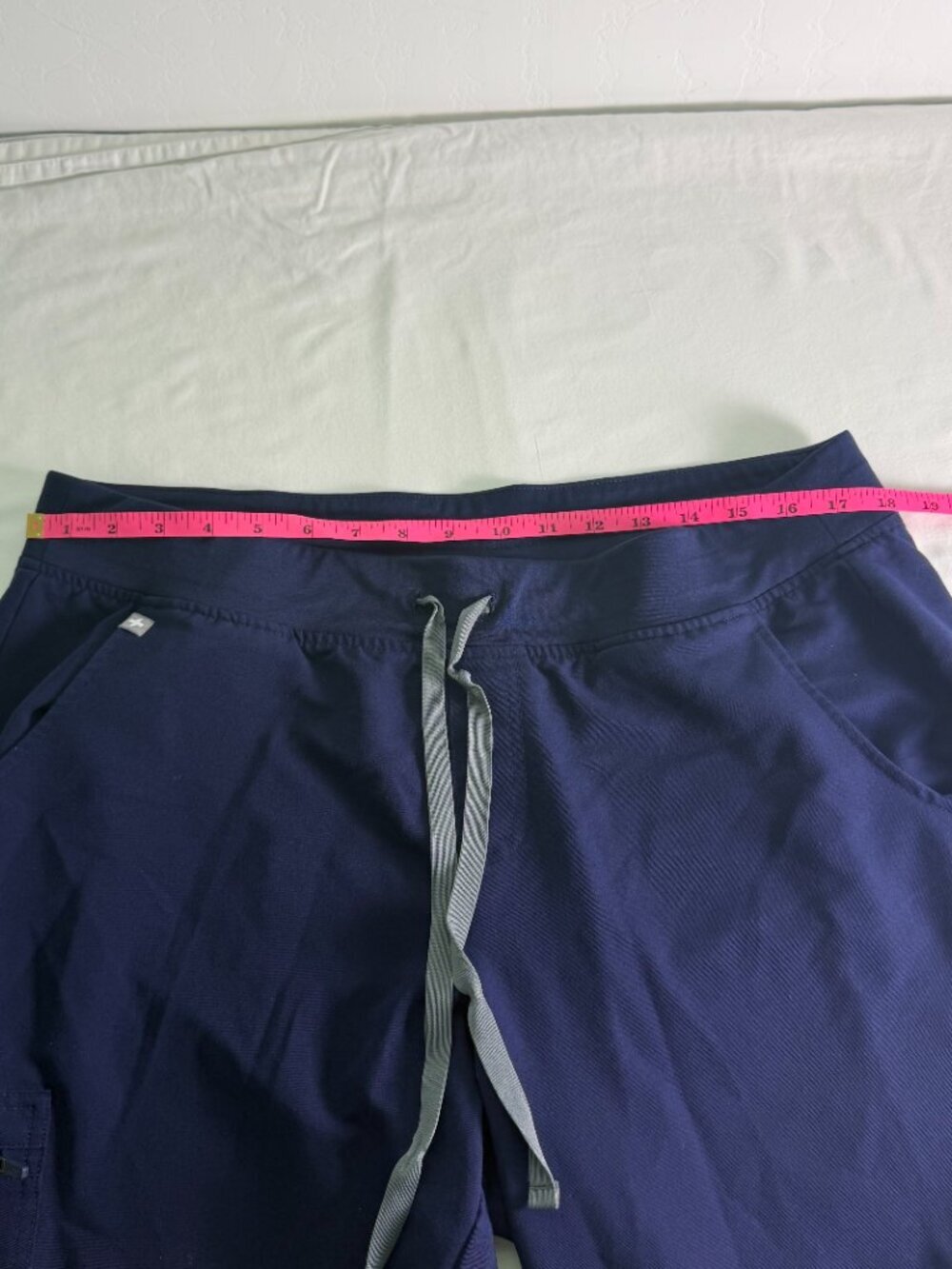 FIGS Navy Blue Jogger Scrub Pants XL Technical Collection Drawstring - Picture 3 of 7